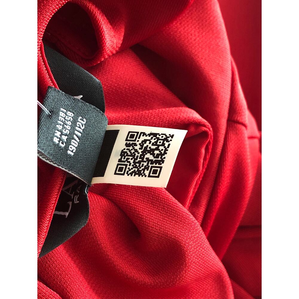 Lauren Ralph Lauren Gervas Short Sleeve Dress Red Women's Size 16 NEW - Picture 10 of 10